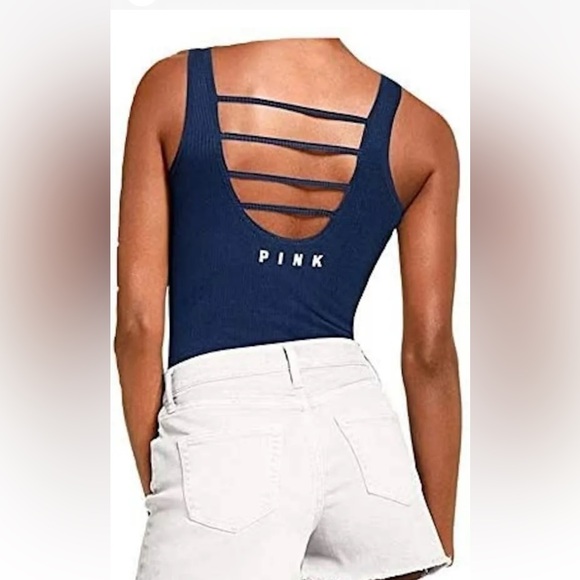 PINK Victoria’s Secret Blue Bodysuit - Picture 2 of 3